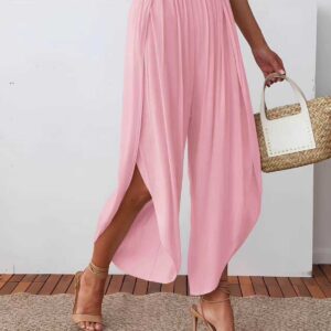 Palazzohose mit Seitenschlitz blush
