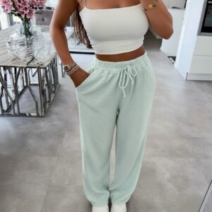 Baumwollhose Musselin mint